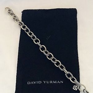 David Yurman Sterling Silver and Gold Bracelet